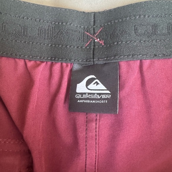 Quiksilver Dark Red Swim Shorts - Picture 4 of 6
